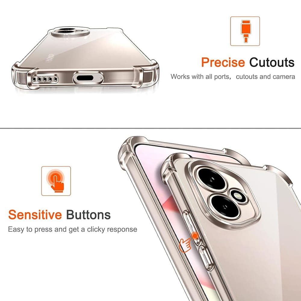 Techsuit Shockproof Clear Silicone - θήκη για Honor 400 Pro - Διάφανο 6