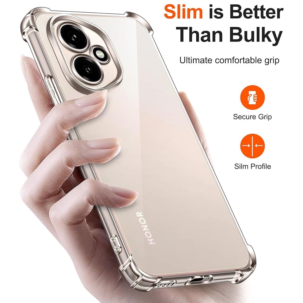Techsuit Shockproof Clear Silicone - θήκη για Honor 400 Pro - Διάφανο 2