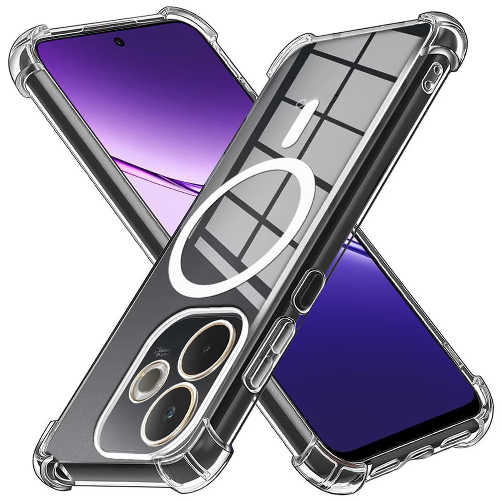Techsuit Shockproof Clear Silicone MagSafe - θήκη για Oppo A5 Pro 4G - Διάφανο