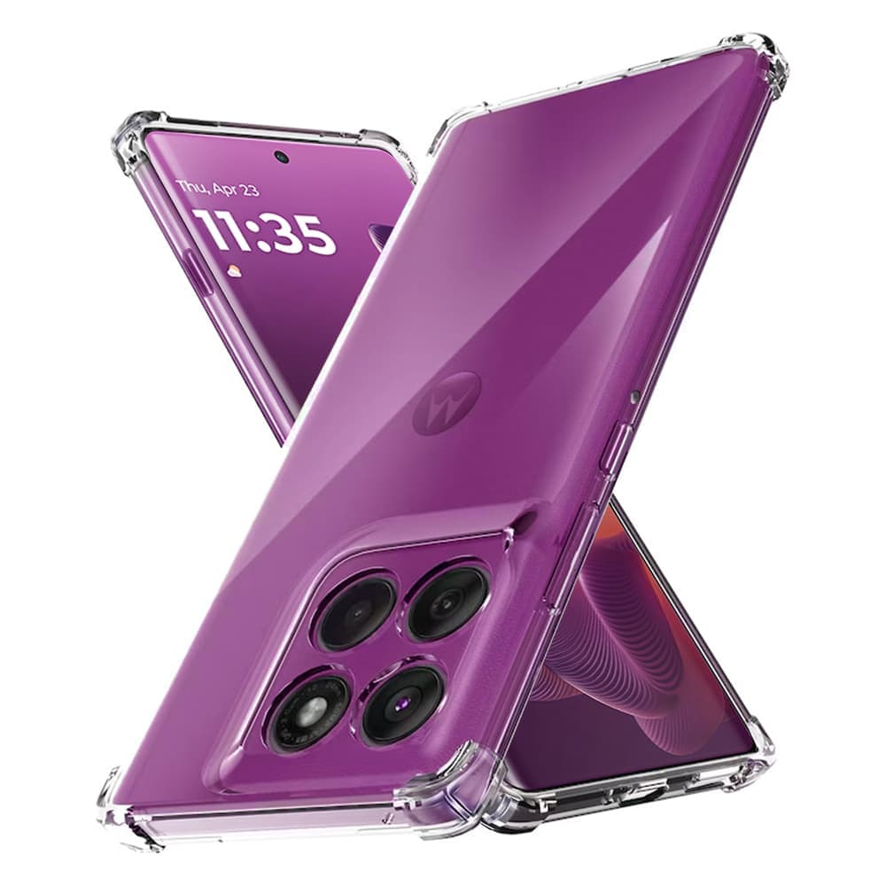 Techsuit Shockproof Clear Silicone - θήκη για Motorola Edge 60 Pro - Διάφανο