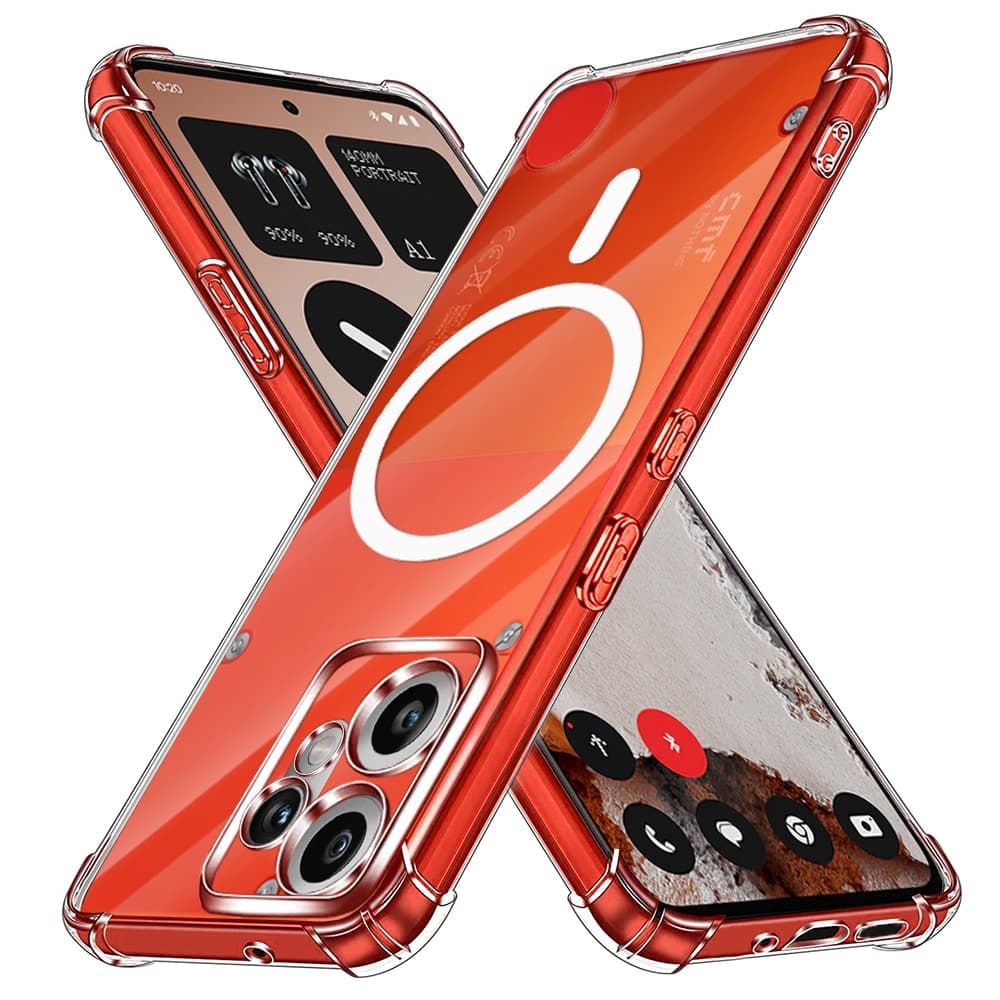 Techsuit Shockproof Clear Silicone MagSafe - θήκη για Nothing CMF Phone 2 Pro - Διάφανο