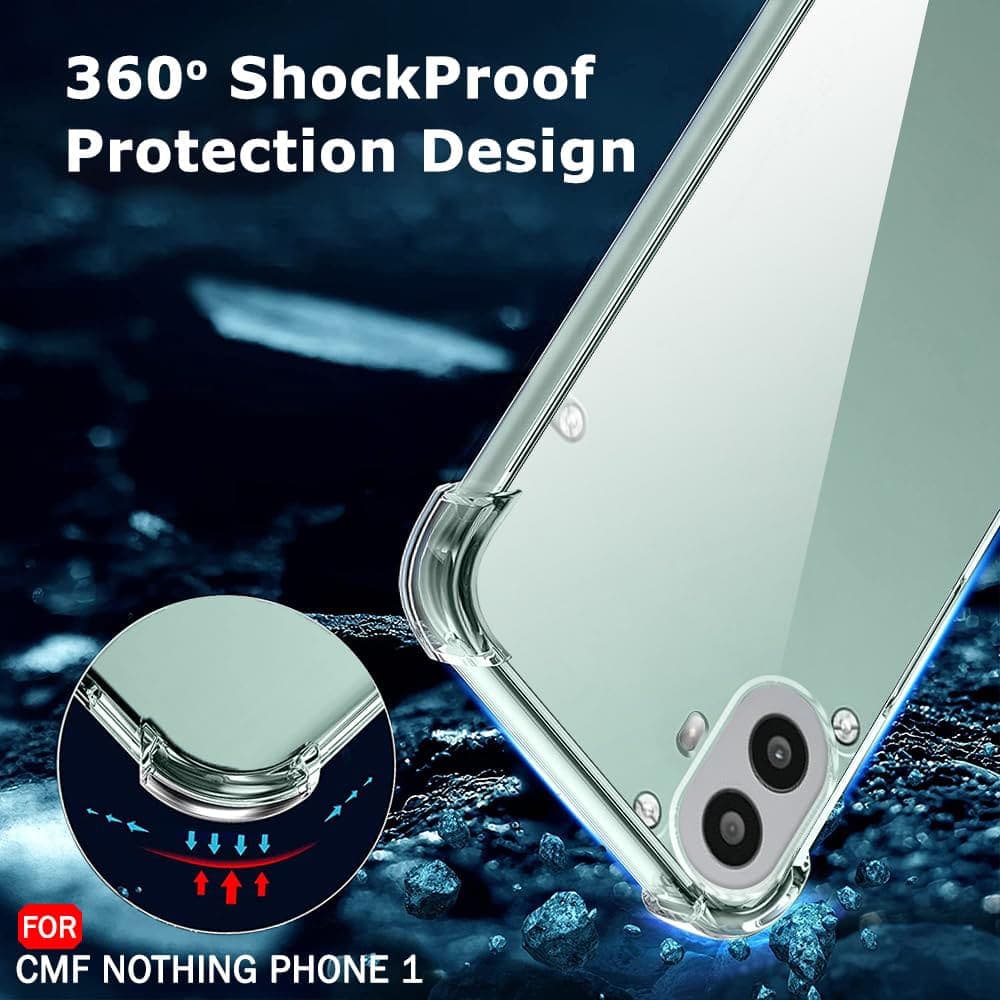 Techsuit Shockproof Clear Silicone - θήκη για Nothing CMF Phone 2 Pro - Διάφανο 2