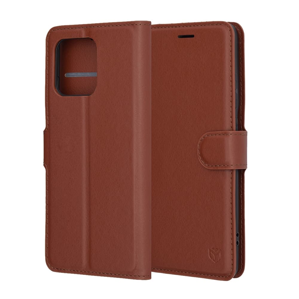 Techsuit Leather Folio - θήκη για Motorola Edge 60 Pro - Καφέ 6
