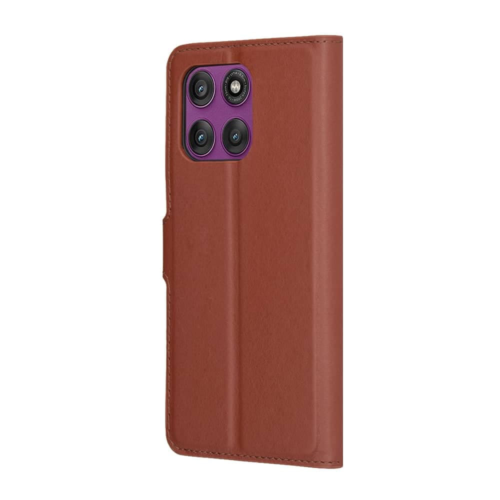 Techsuit Leather Folio - θήκη για Motorola Edge 60 Pro - Καφέ 5
