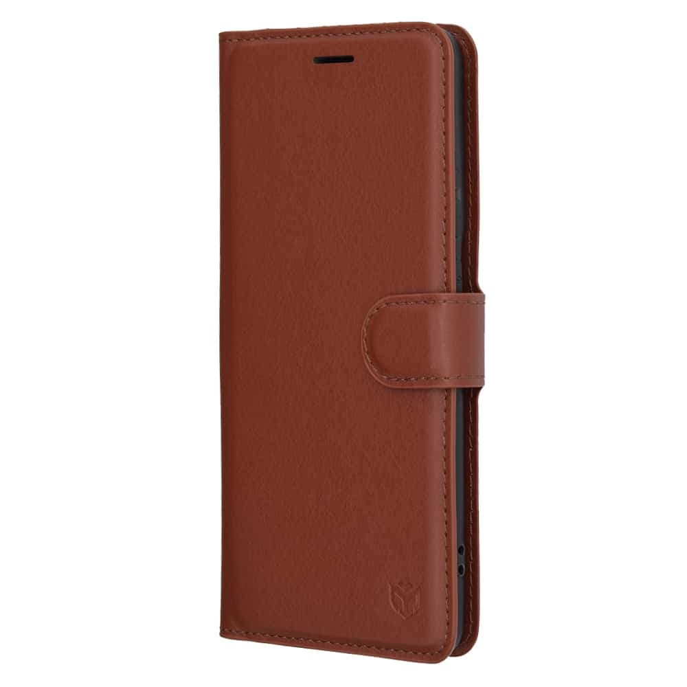 Techsuit Leather Folio - θήκη για Motorola Edge 60 Pro - Καφέ 4