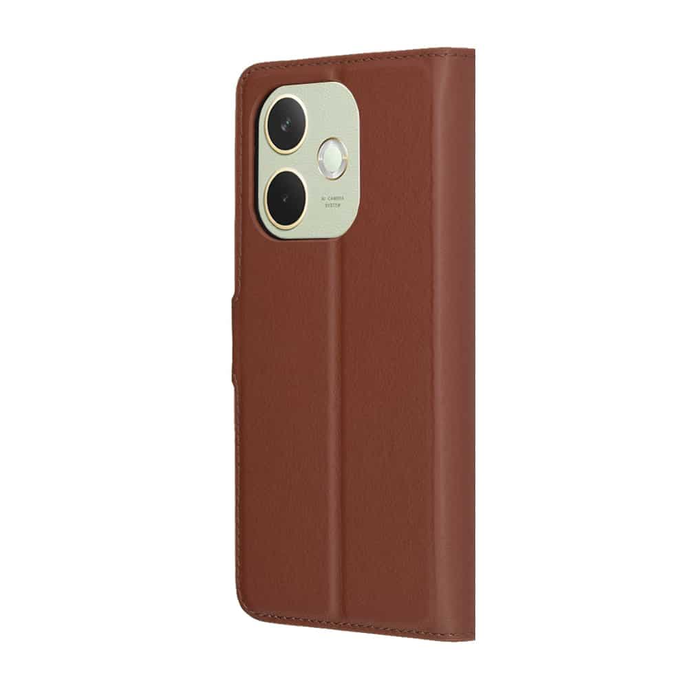 Techsuit Leather Folio - θήκη για Oppo A5 Pro 4G - Καφέ 5