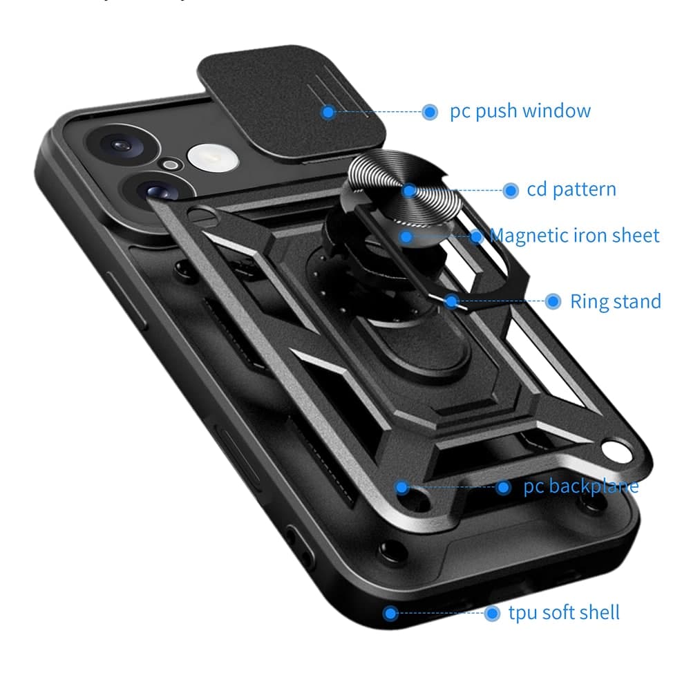 Techsuit CamShield Series - θήκη για Honor 400 Pro - Μαύρο 6