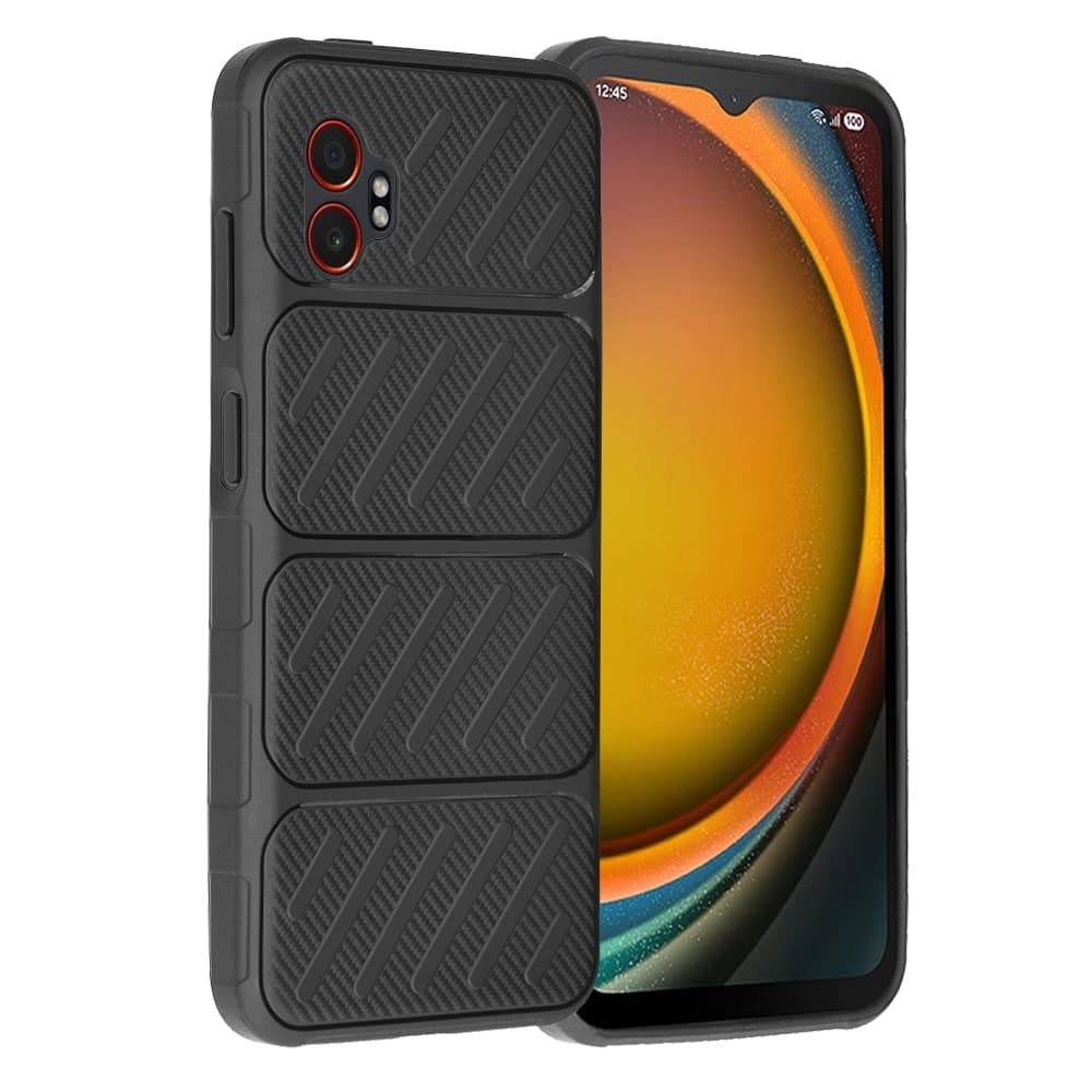Techsuit CarbonFiber - θήκη για Samsung Galaxy XCover7 Pro - Μαύρο