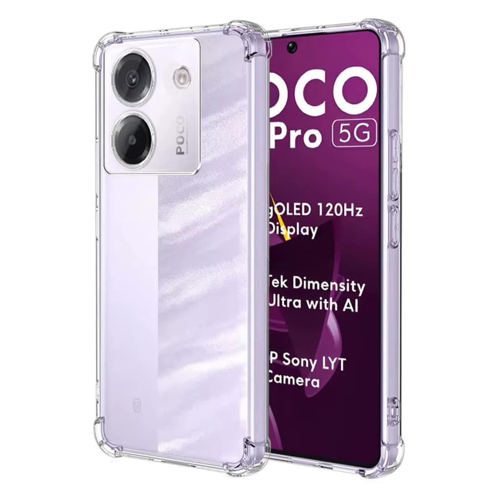 Techsuit Shockproof Clear Silicone - θήκη για Xiaomi Poco M7 Pro 5G - Διάφανο