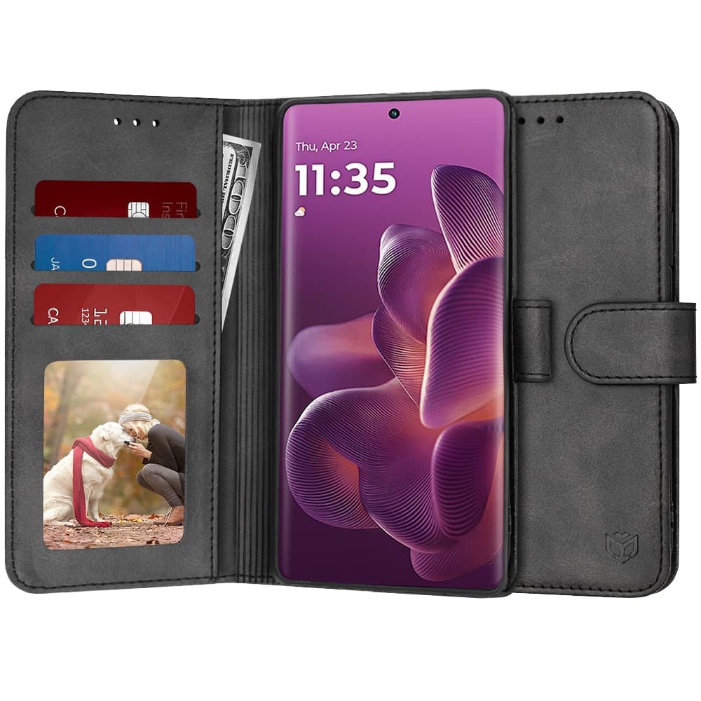 Techsuit Diary Book - θήκη για Motorola Edge 60 Pro - Μαύρο