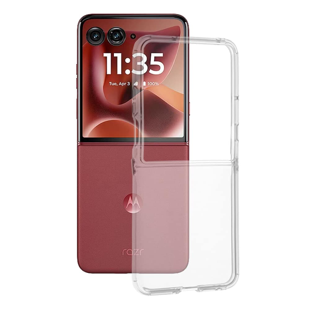 Techsuit Clear Silicone - θήκη για Motorola Razr 60 Ultra - Διάφανο