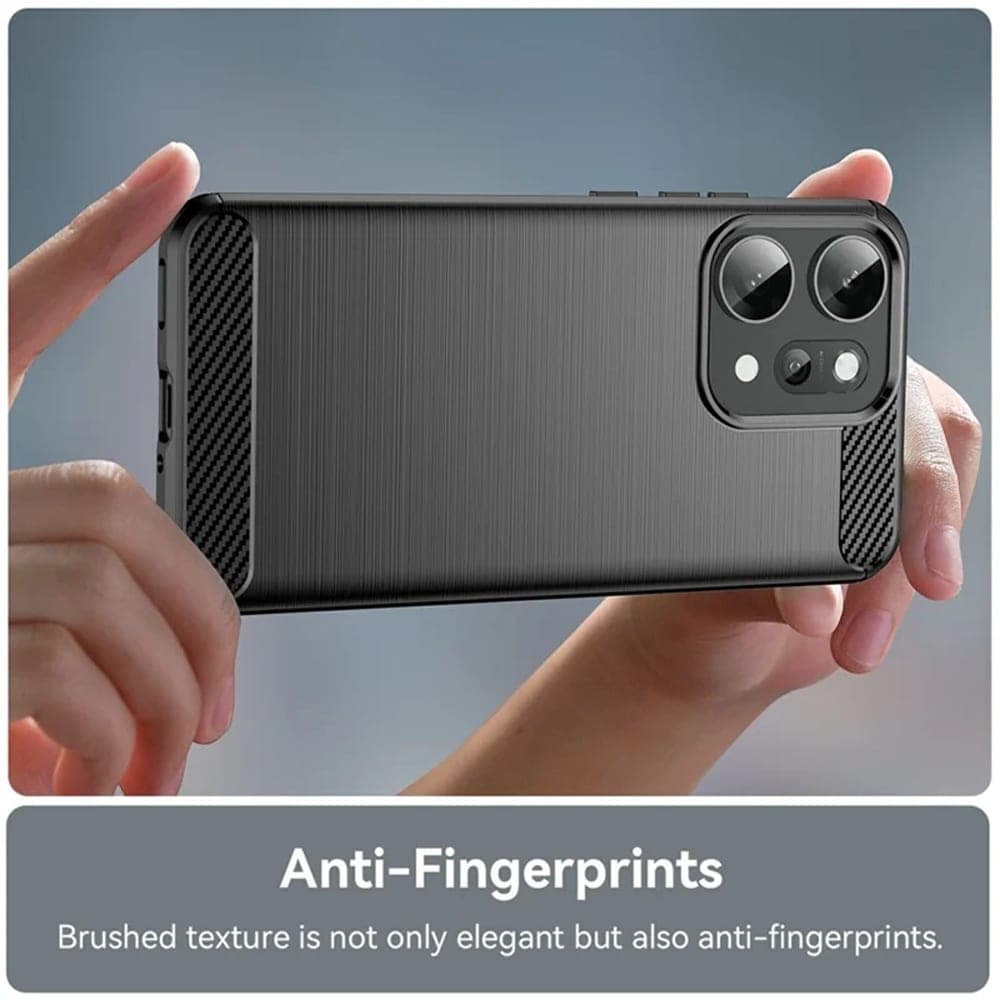 Techsuit Carbon Silicone - θήκη για Oppo Reno14 Pro - Μαύρο 2