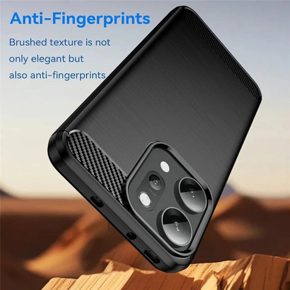 Techsuit Carbon Silicone - θήκη για Oppo Reno14 Pro - Μαύρο 3