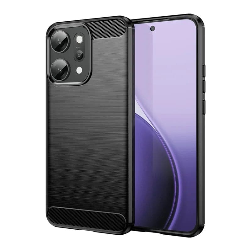 Techsuit Carbon Silicone - θήκη για Oppo Reno14 Pro - Μαύρο