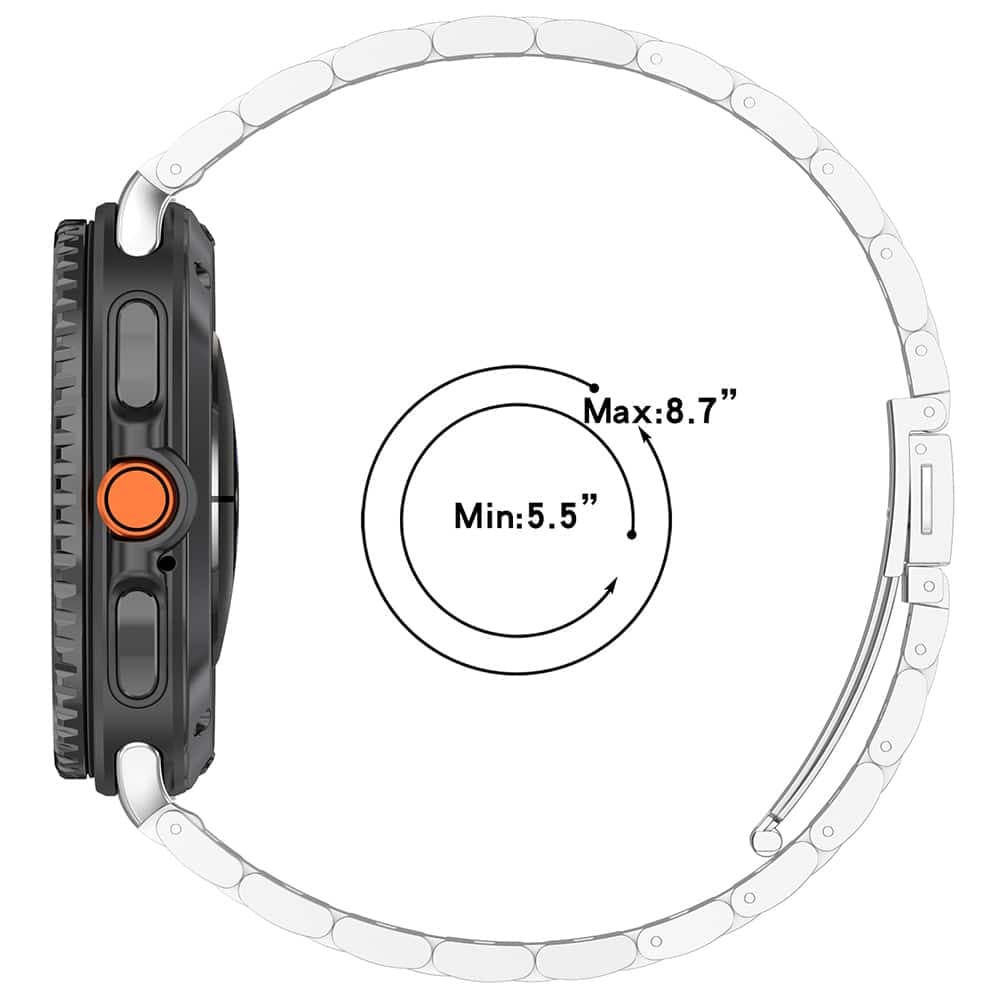 Techsuit - Watchband (w010) - Samsung Galaxy Watch8 40mm/watch8 44mm/watch8 Classic - Silver 5