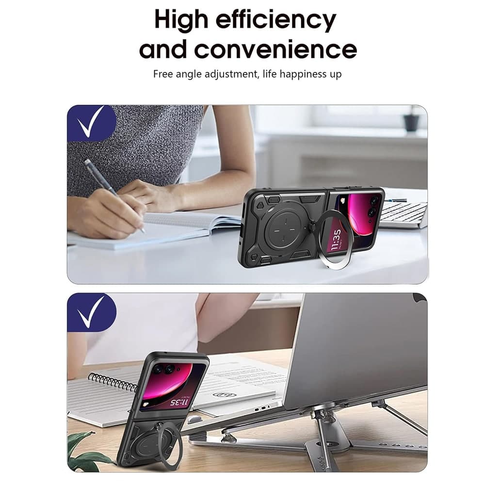Techsuit CamGuard Pro - θήκη για Motorola Razr 60 Ultra - Μαύρο 3