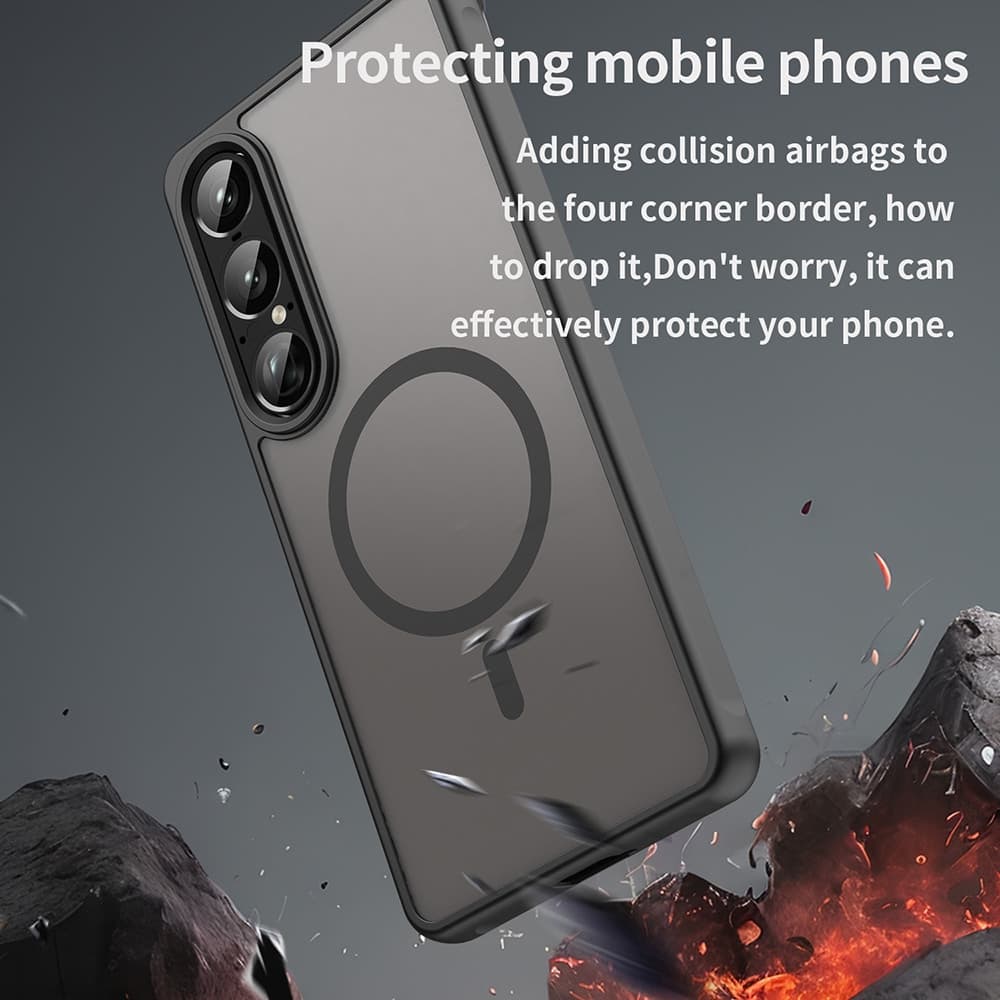 Techsuit HaloFrost II MagSafe - θήκη για Sony Xperia 1 VII - Μαύρο 5