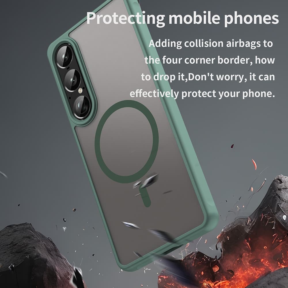 Techsuit HaloFrost II MagSafe - θήκη για Sony Xperia 1 VII - Πράσινο 5