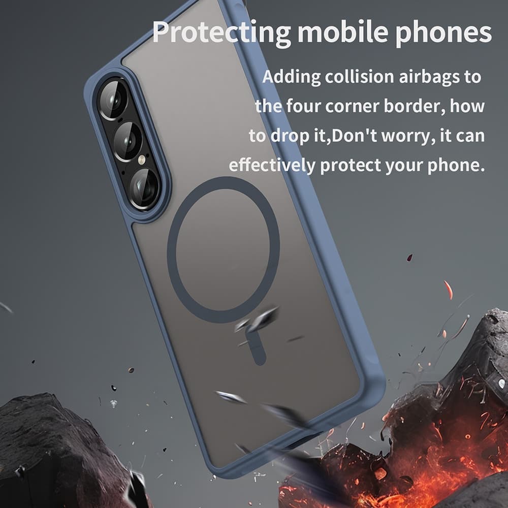 Techsuit HaloFrost II MagSafe - θήκη για Sony Xperia 1 VII - Μπλε 5