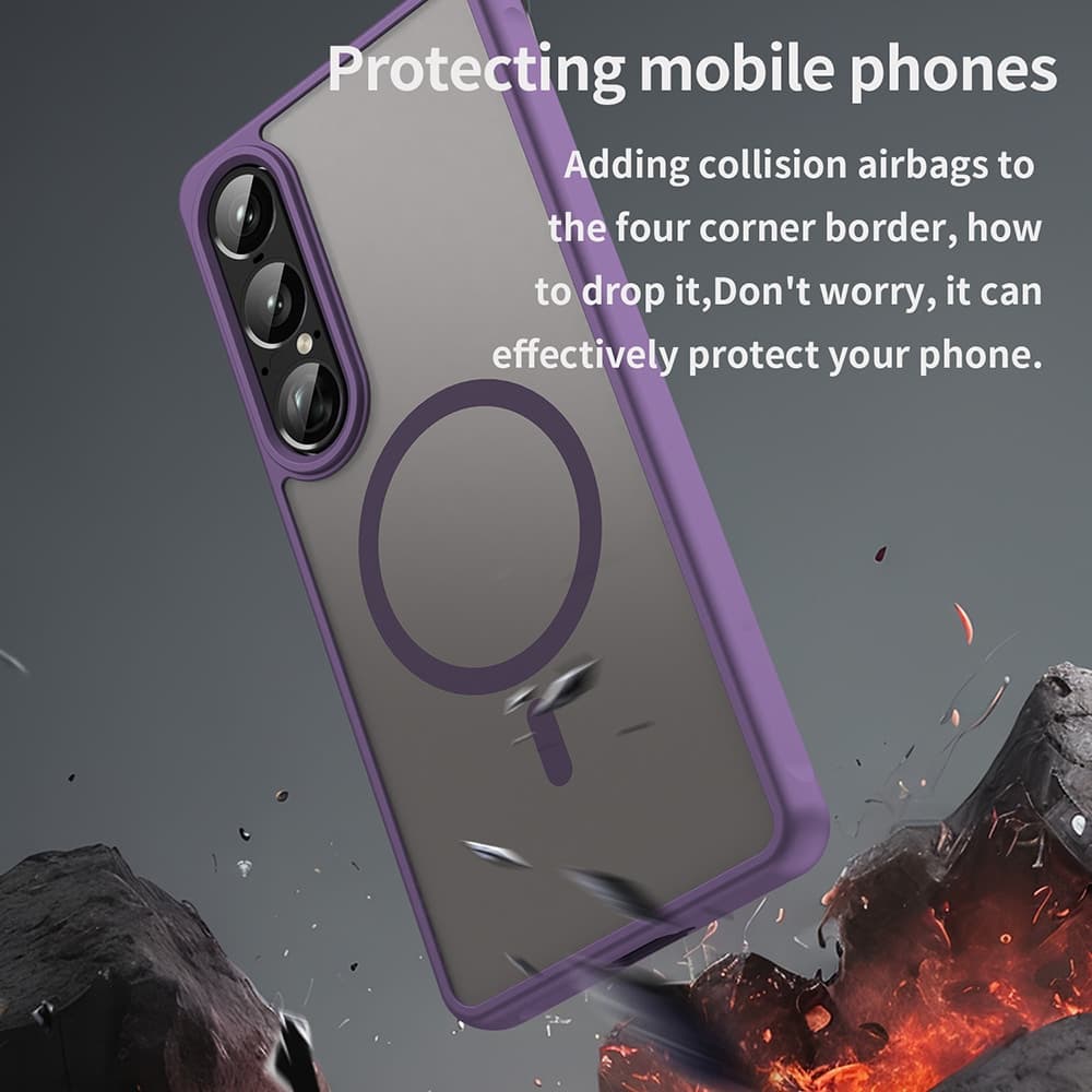 Techsuit HaloFrost II MagSafe - θήκη για Sony Xperia 1 VII - Μωβ 4