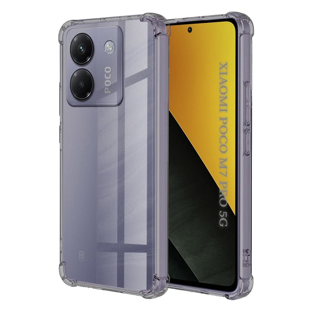 Techsuit Shockproof Clear Silicone - θήκη για Xiaomi Poco M7 Pro 5G - Διάφανο