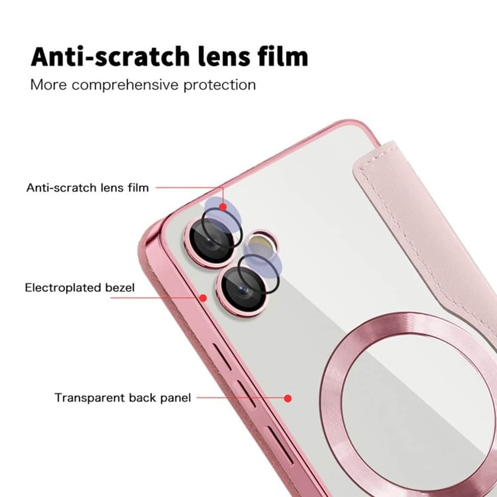 Techsuit SmartMag Book - θήκη για Samsung Galaxy A05 - Ροζ 3