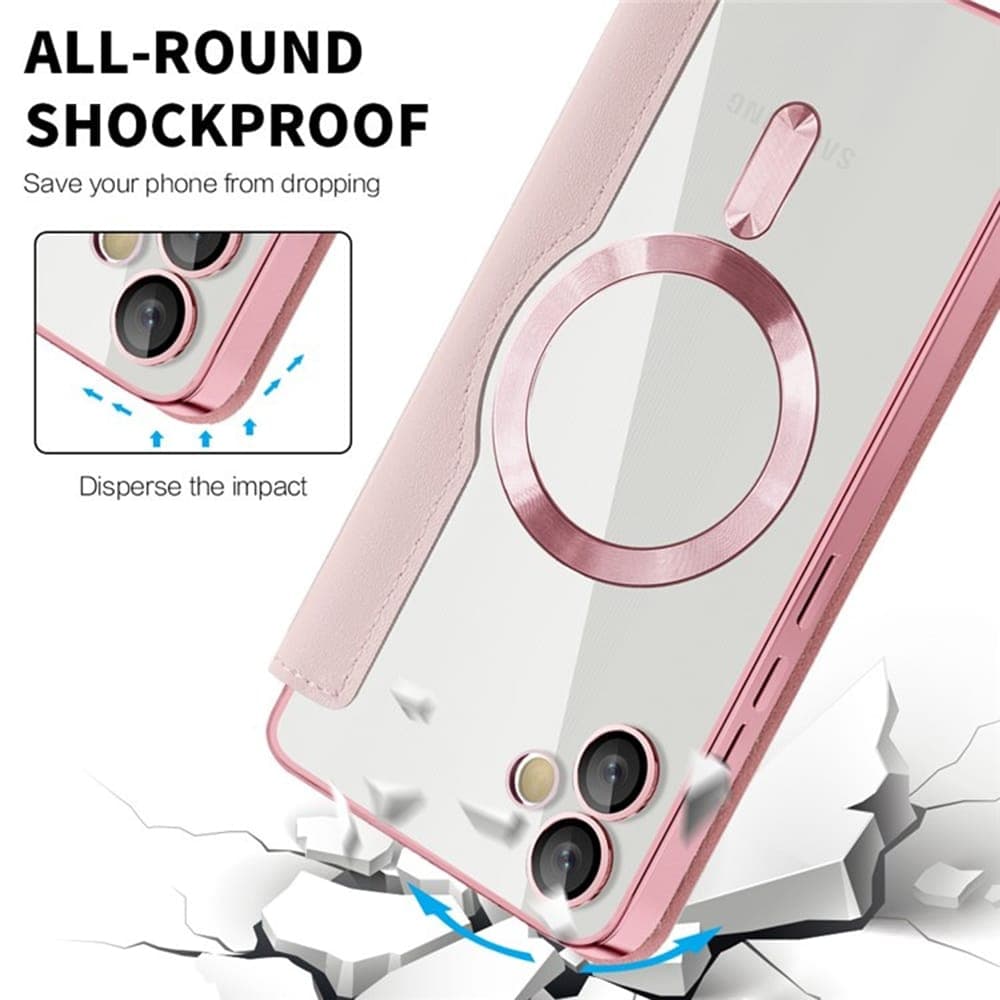 Techsuit SmartMag Book - θήκη για Samsung Galaxy A05 - Ροζ 4