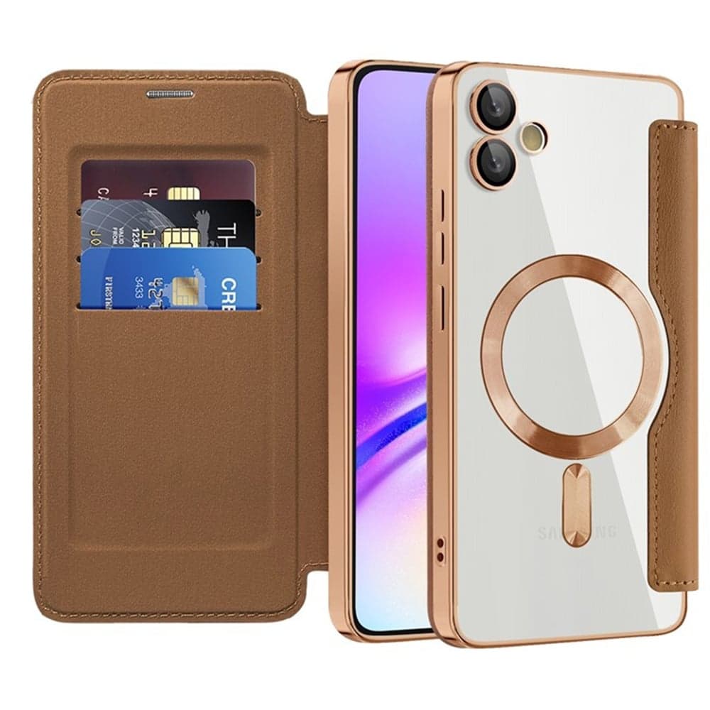 Techsuit SmartMag Book - θήκη για Samsung Galaxy A05 - Καφέ