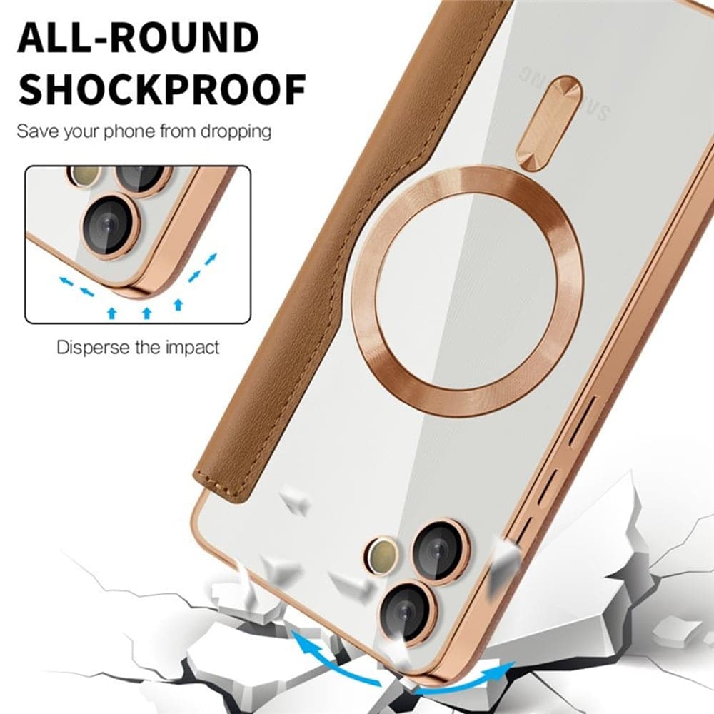 Techsuit SmartMag Book - θήκη για Samsung Galaxy A05 - Καφέ 4