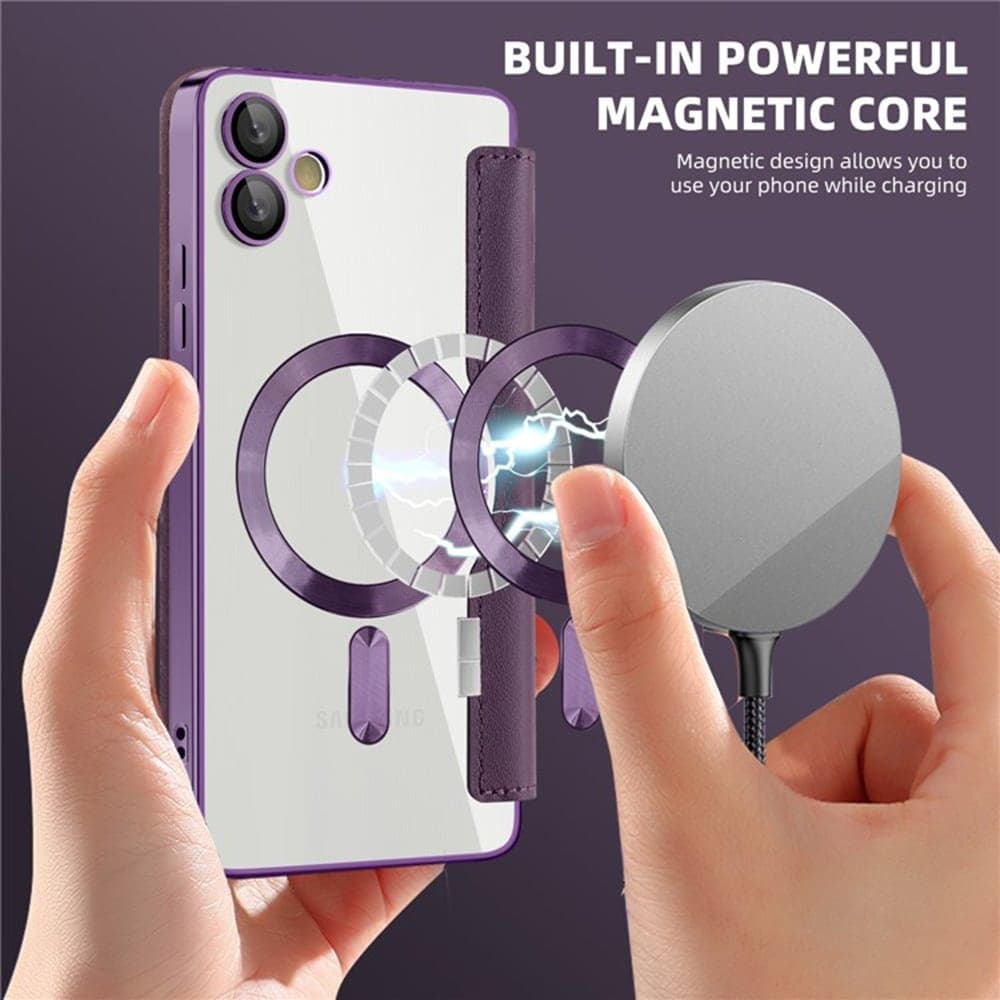 Techsuit SmartMag Book - θήκη για Samsung Galaxy A05 - Μωβ 6