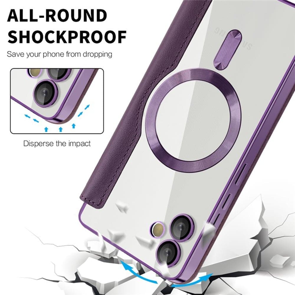 Techsuit SmartMag Book - θήκη για Samsung Galaxy A05 - Μωβ 4