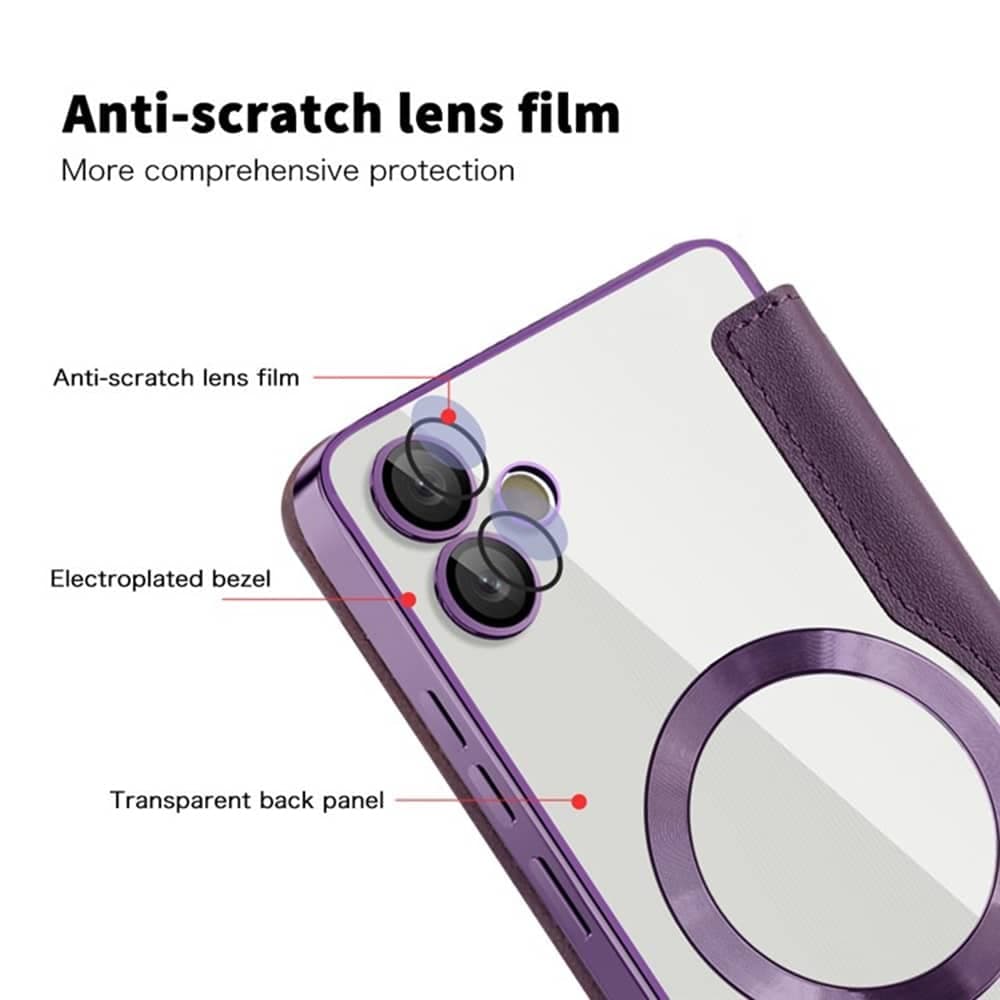 Techsuit SmartMag Book - θήκη για Samsung Galaxy A05 - Μωβ 3