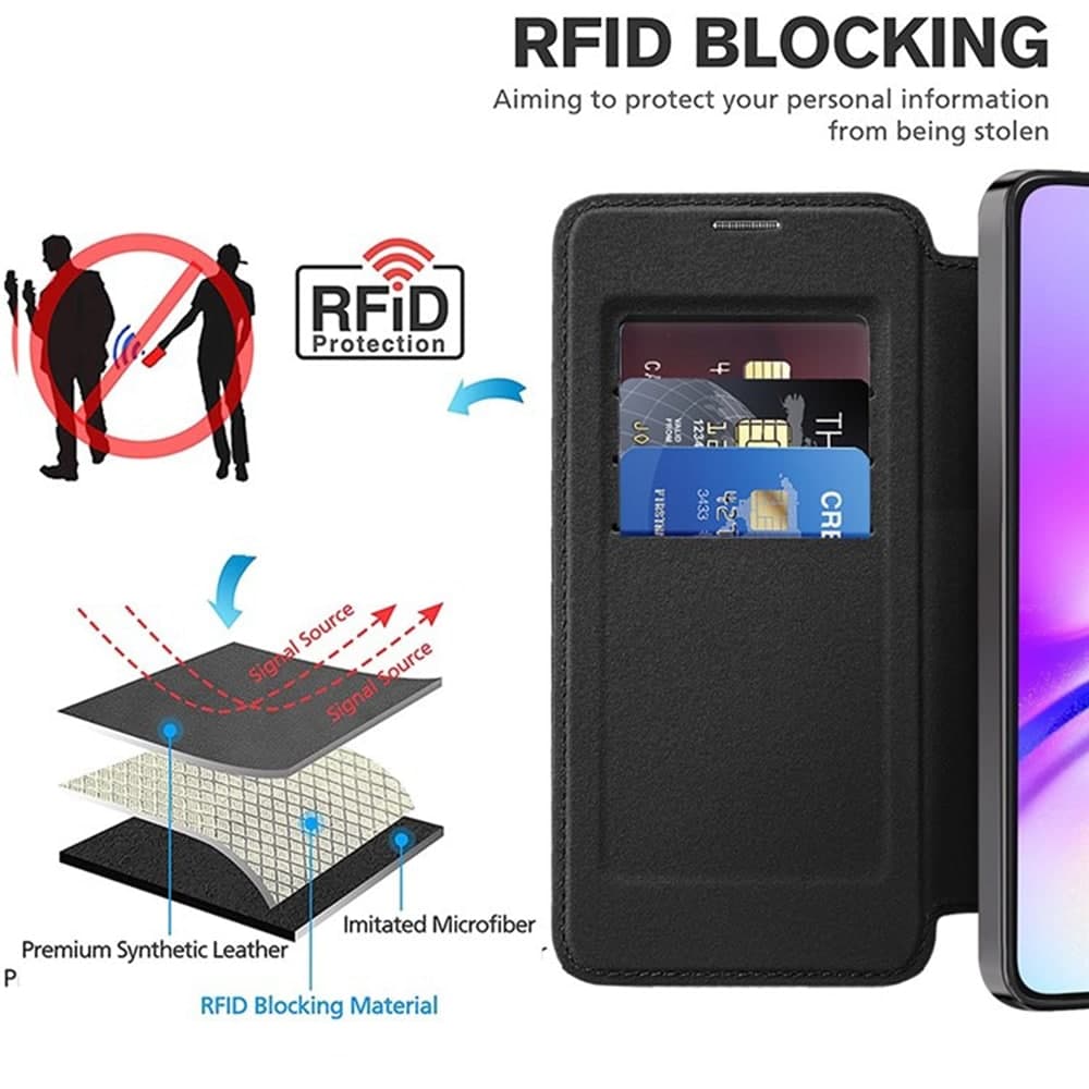 Techsuit SmartMag Book - θήκη για Samsung Galaxy A05s - Μαύρο 5