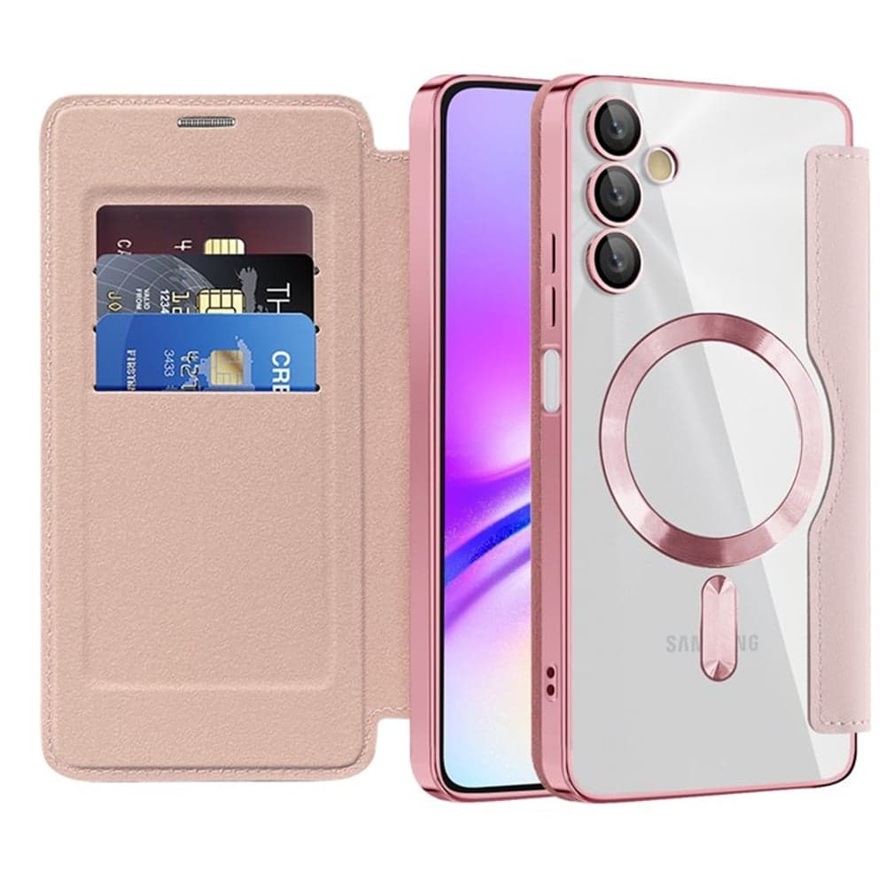 Techsuit SmartMag Book - θήκη για Samsung Galaxy A05s - Ροζ
