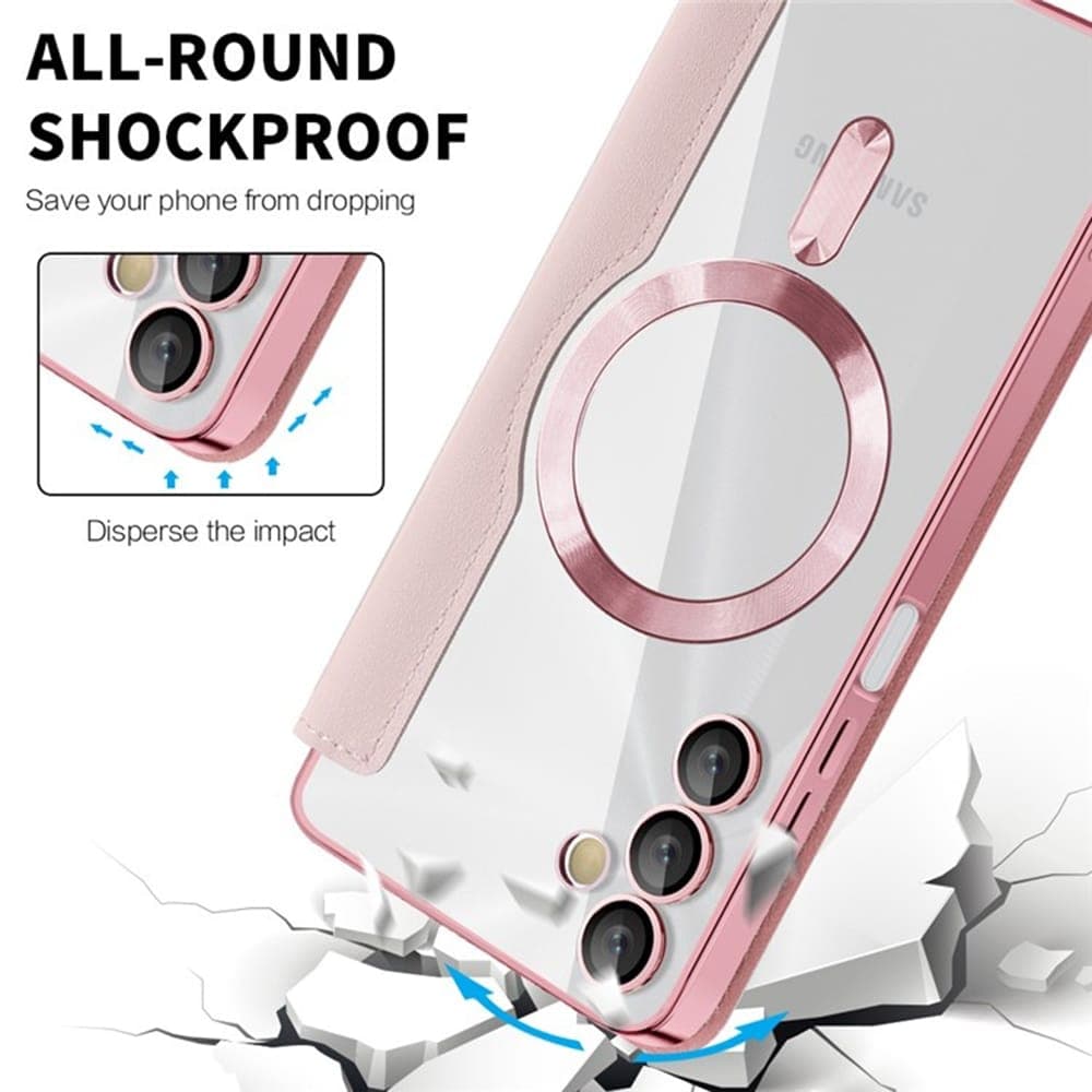 Techsuit SmartMag Book - θήκη για Samsung Galaxy A05s - Ροζ 4