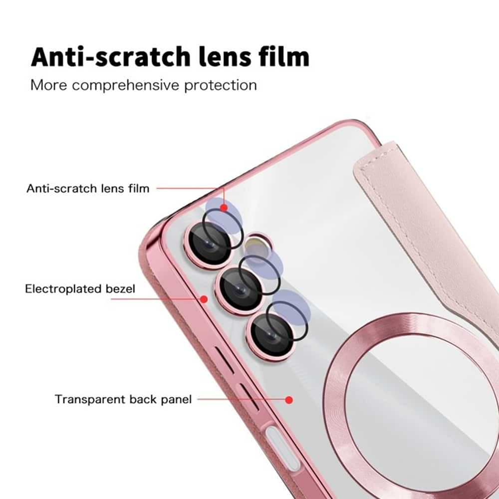 Techsuit SmartMag Book - θήκη για Samsung Galaxy A05s - Ροζ 3