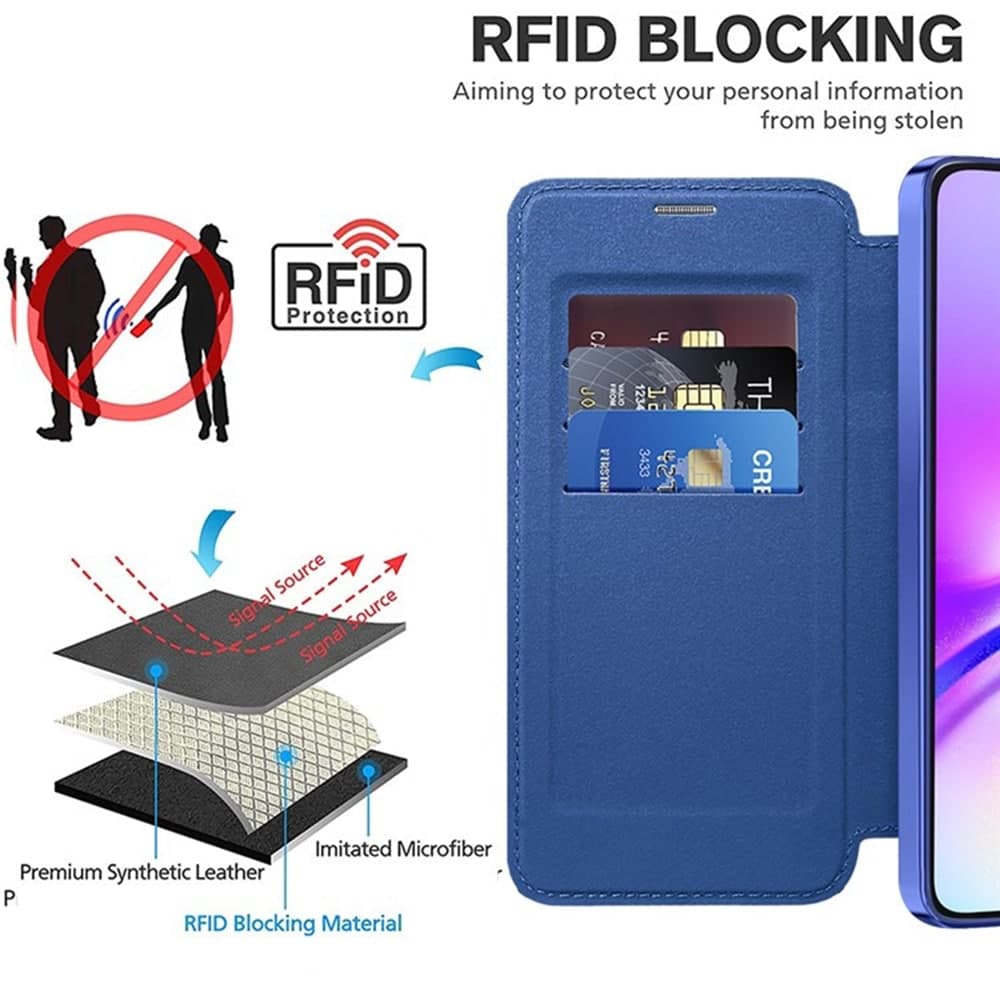 Techsuit SmartMag Book - θήκη για Samsung Galaxy A05s - Μπλε 5