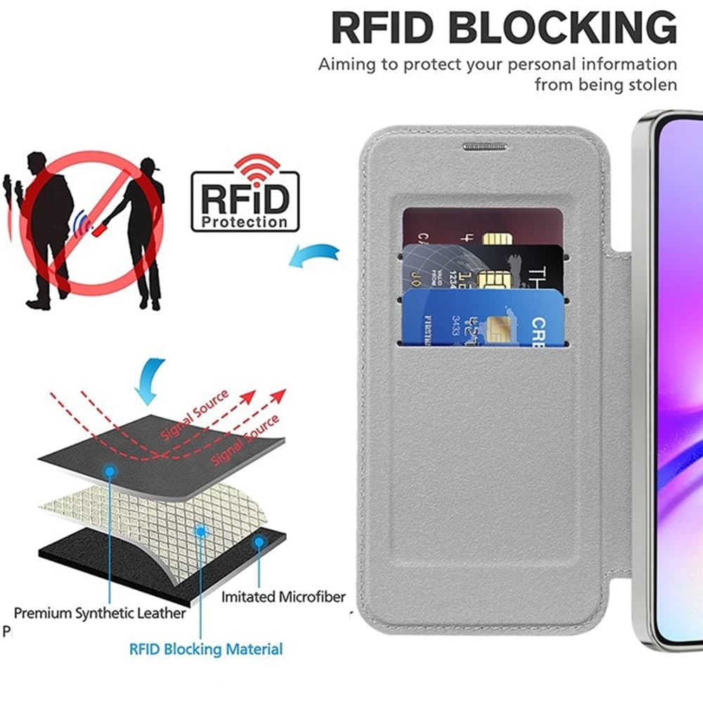 Techsuit SmartMag Book - θήκη για Samsung Galaxy A05s - Γκρι 5