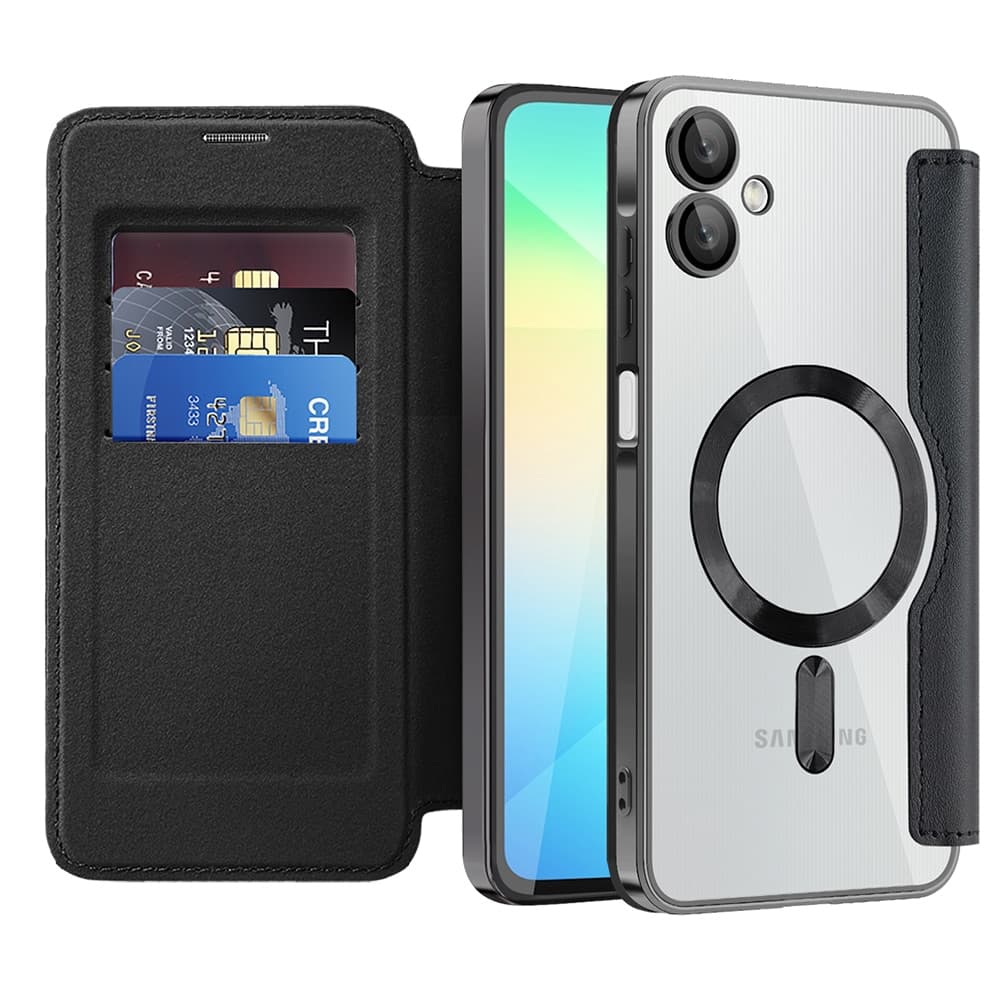 Techsuit SmartMag Book - θήκη για Samsung Galaxy A06 - Μαύρο