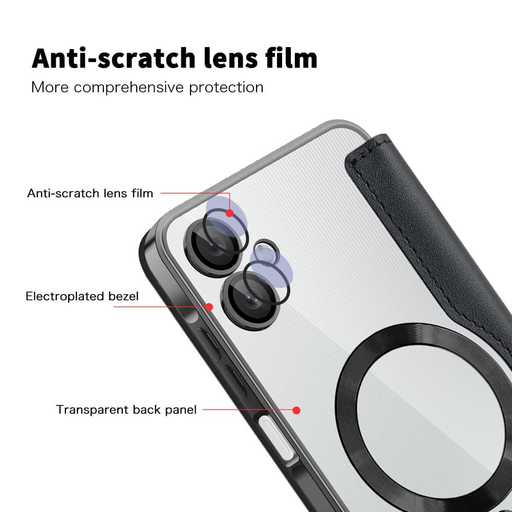 Techsuit SmartMag Book - θήκη για Samsung Galaxy A06 - Μαύρο 3