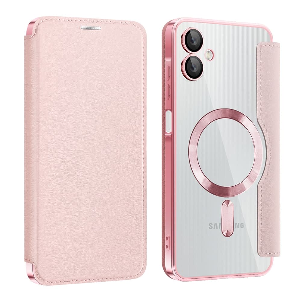 Techsuit SmartMag Book - θήκη για Samsung Galaxy A06 - Ροζ 2