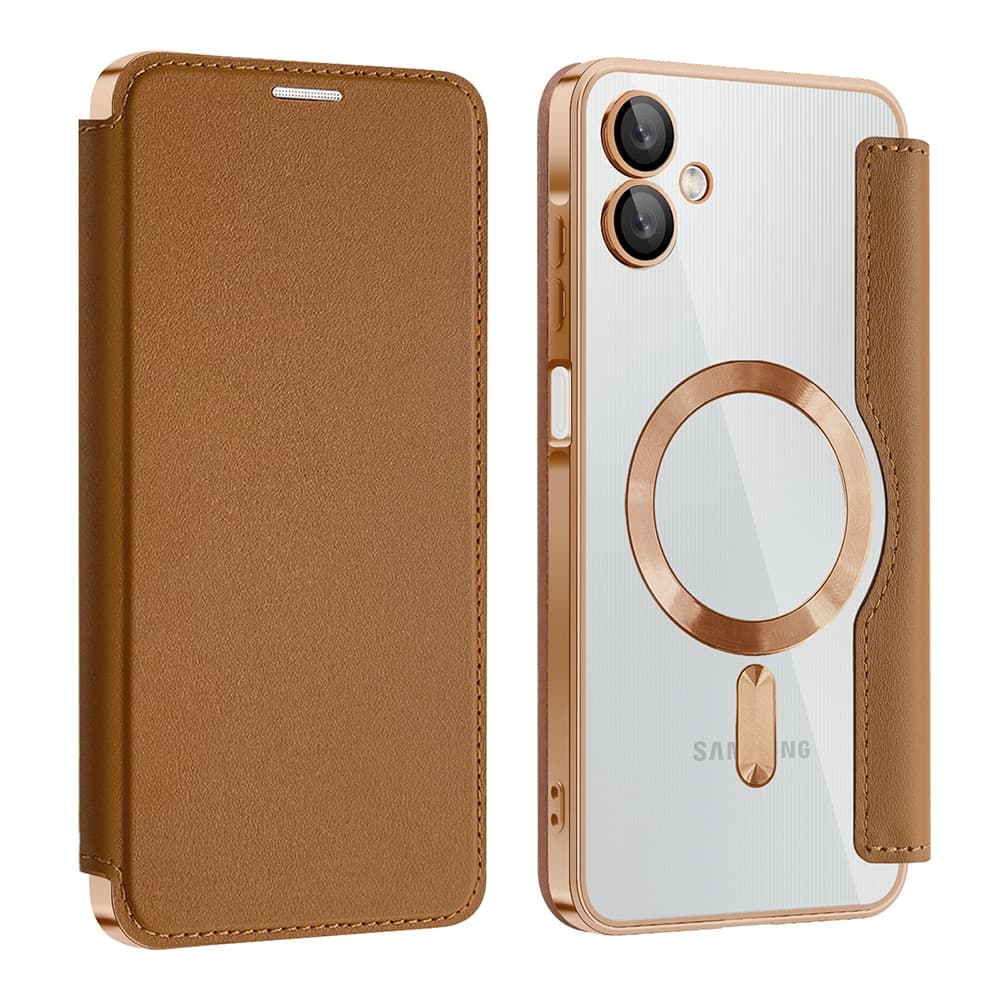 Techsuit SmartMag Book - θήκη για Samsung Galaxy A06 - Καφέ 2