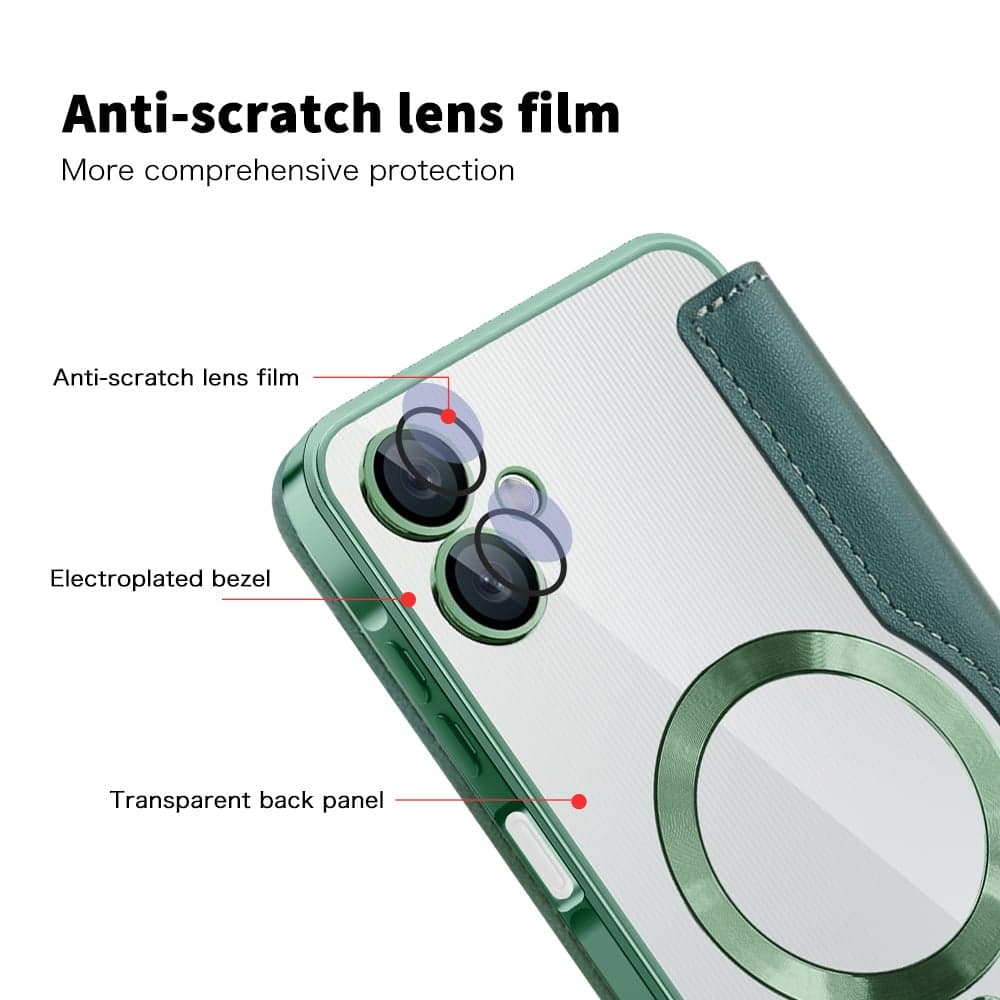 Techsuit SmartMag Book - θήκη για Samsung Galaxy A06 - Πράσινο 3