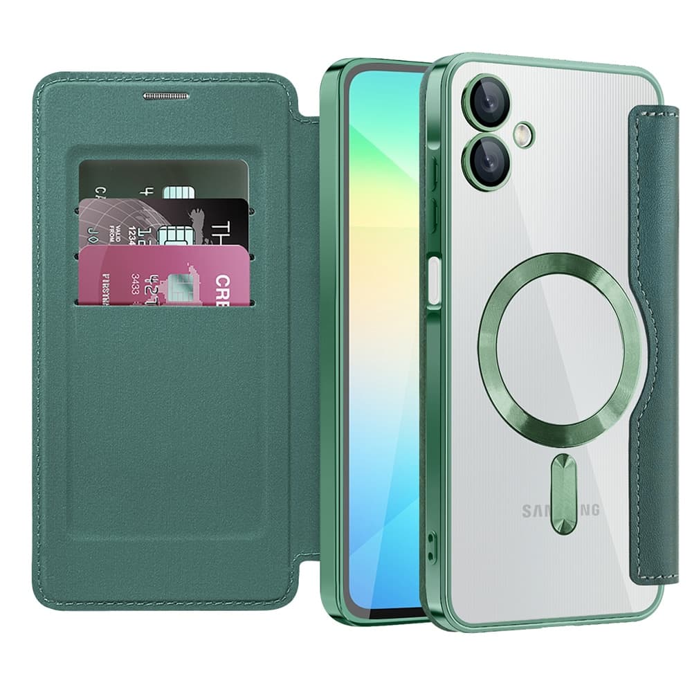 Techsuit SmartMag Book - θήκη για Samsung Galaxy A06 - Πράσινο