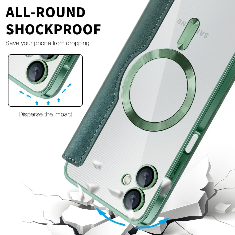 Techsuit SmartMag Book - θήκη για Samsung Galaxy A06 - Πράσινο 4