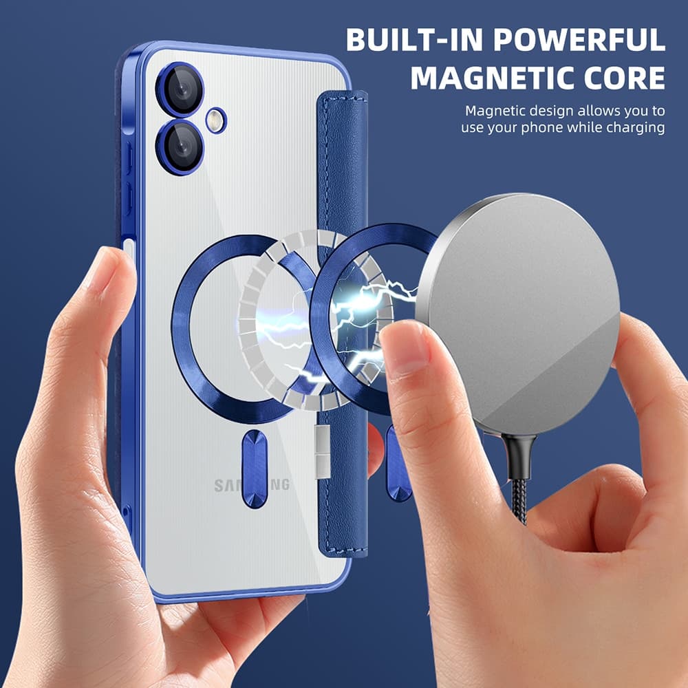 Techsuit SmartMag Book - θήκη για Samsung Galaxy A06 - Μπλε 6