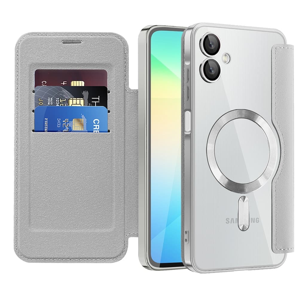 Techsuit SmartMag Book - θήκη για Samsung Galaxy A06 - Γκρι