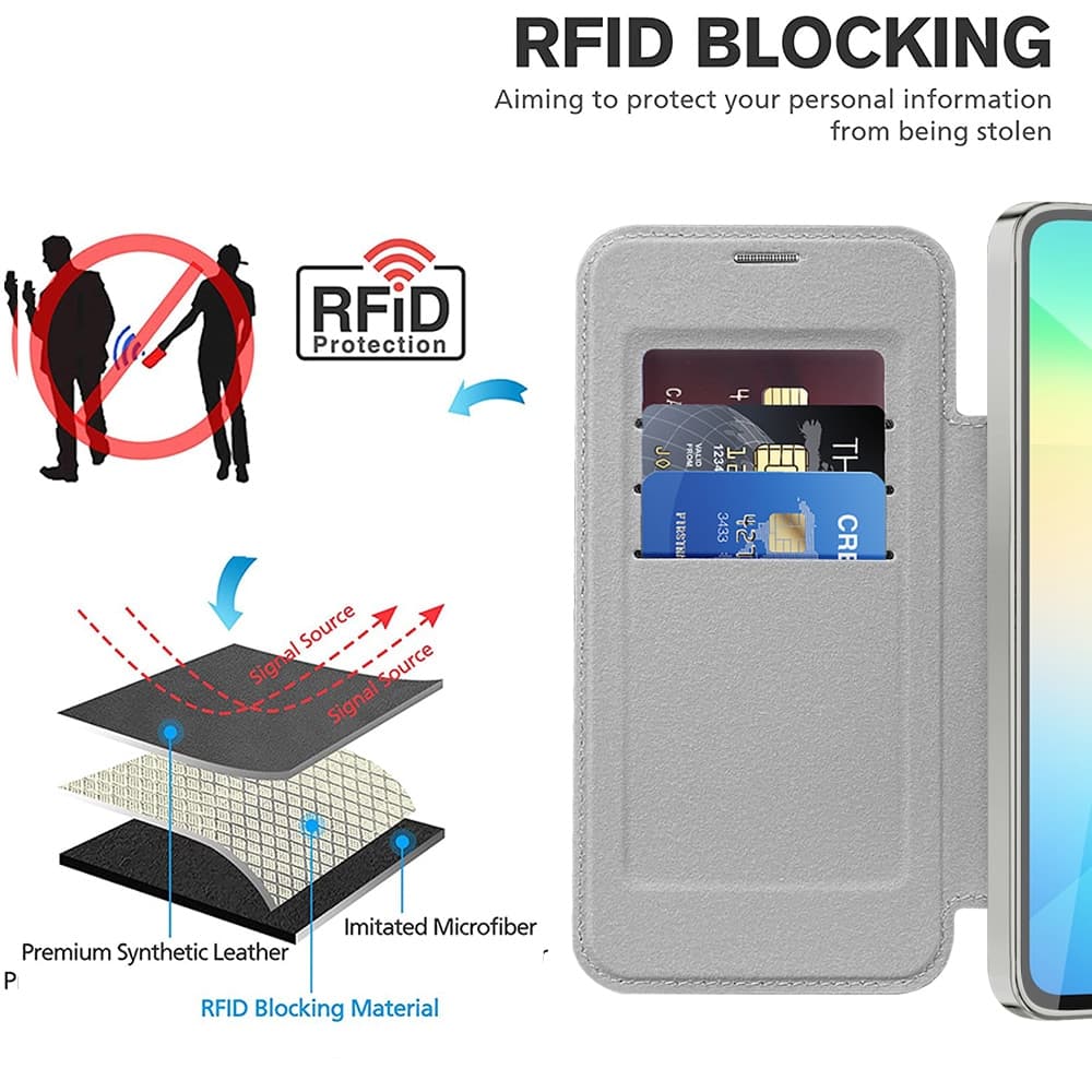 Techsuit SmartMag Book - θήκη για Samsung Galaxy A06 - Γκρι 5