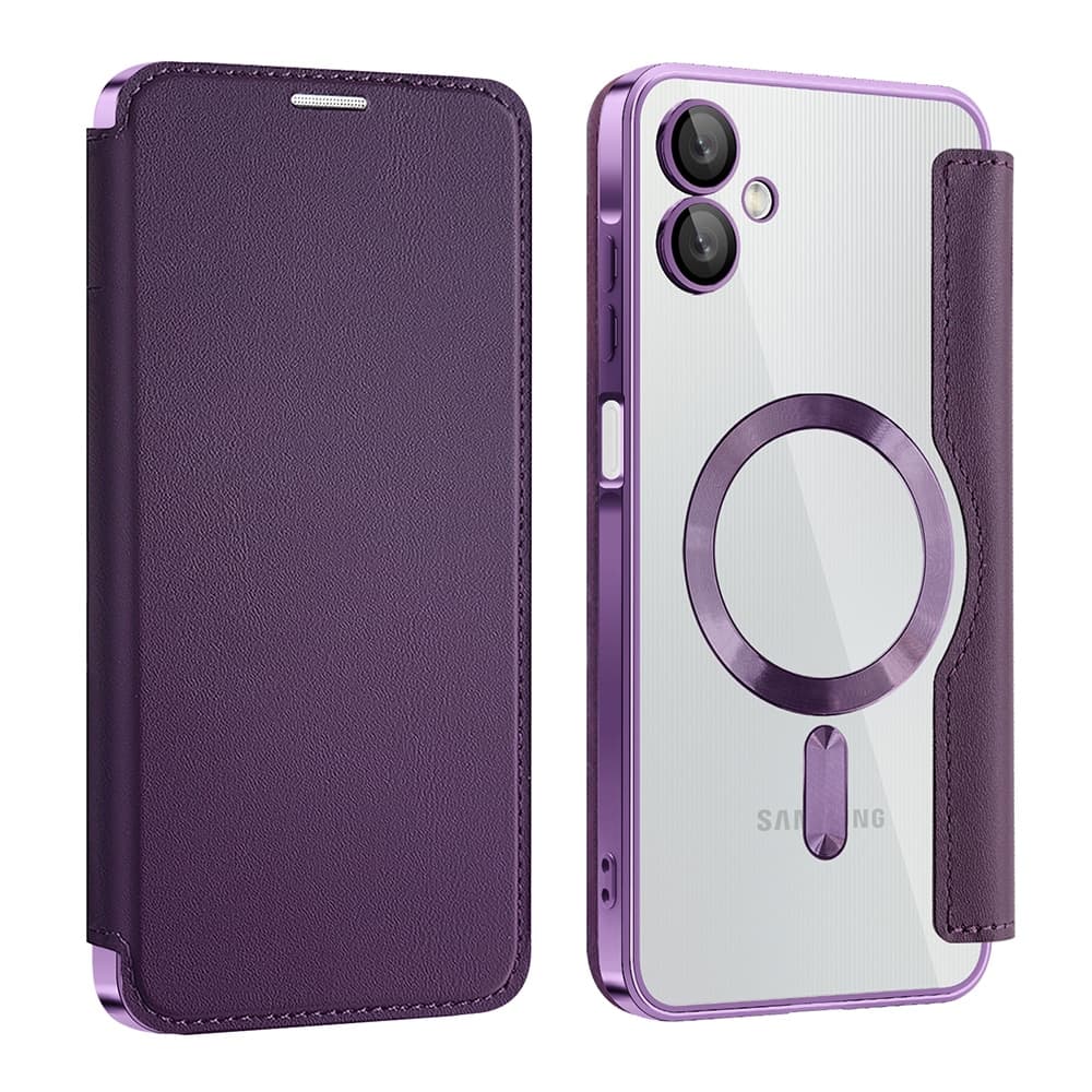 Techsuit SmartMag Book - θήκη για Samsung Galaxy A06 - Μωβ 2