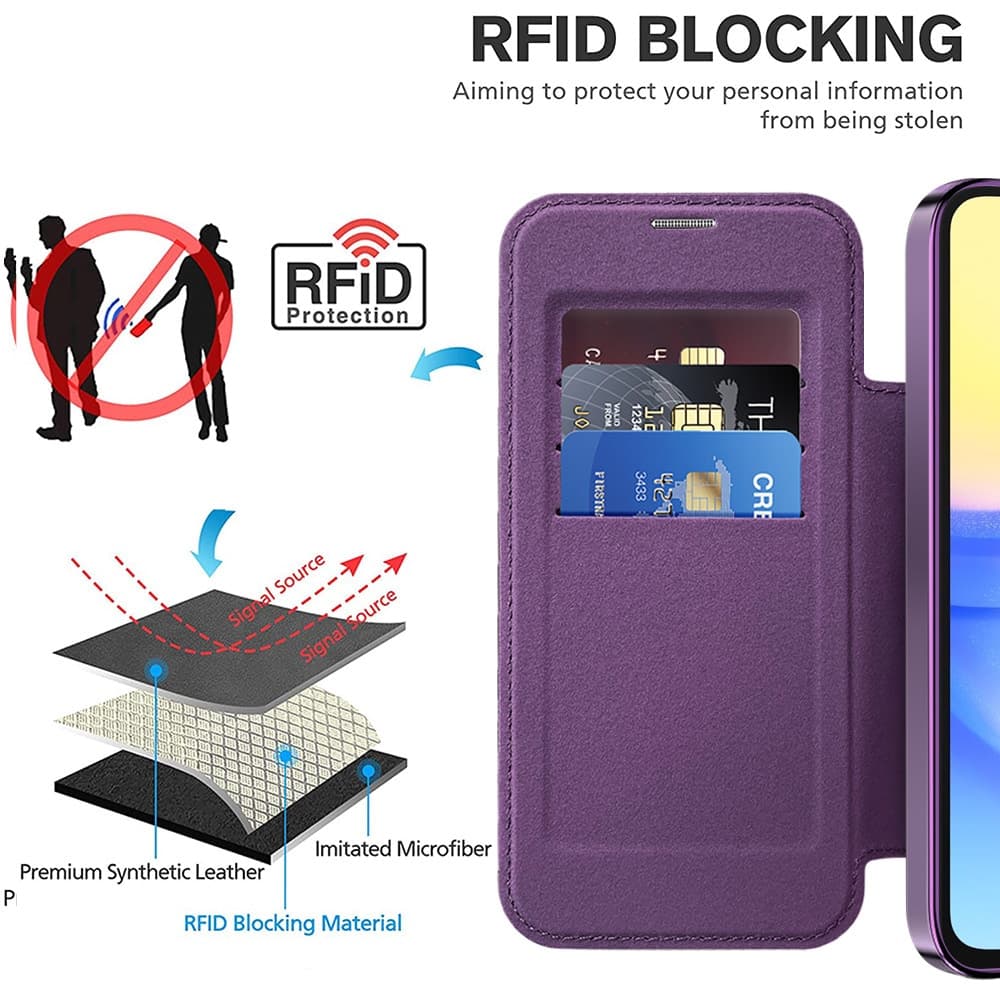 Techsuit SmartMag - θήκη για Samsung Galaxy A15 / 5G - Πολύχρωμο 5